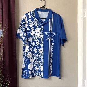 MS11 Boutique men’s Dallas Cowboys tropical button-down size large